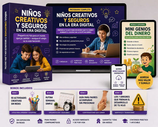 Niños Creativos y Seguros En La Era Digital + 4 Regalos